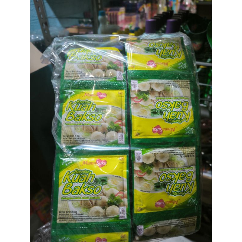 

1 Pak Mama Suka Kuah Bakso Isi 10 renceng x 120 Sachet