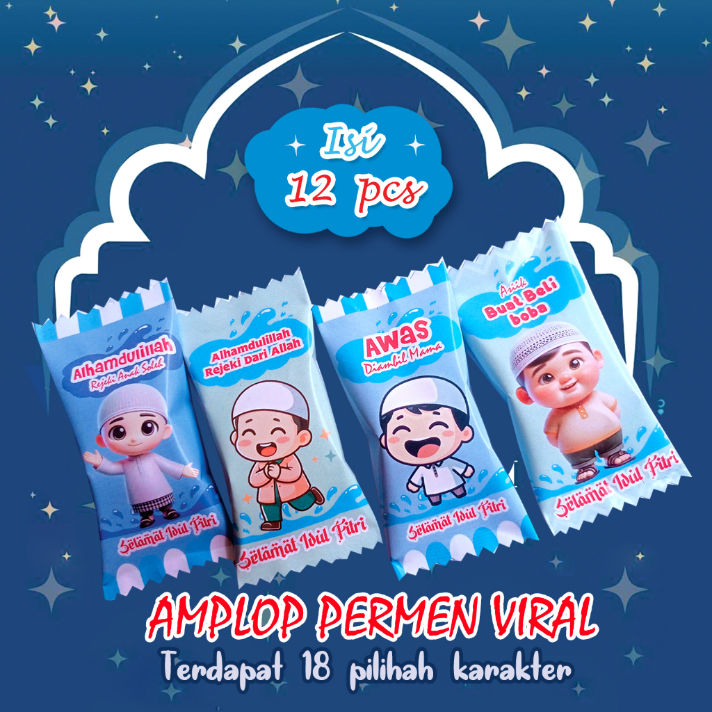 

(SALE) Amplop Lebaran Idul Fitri PERMEN 3D Viral 2025