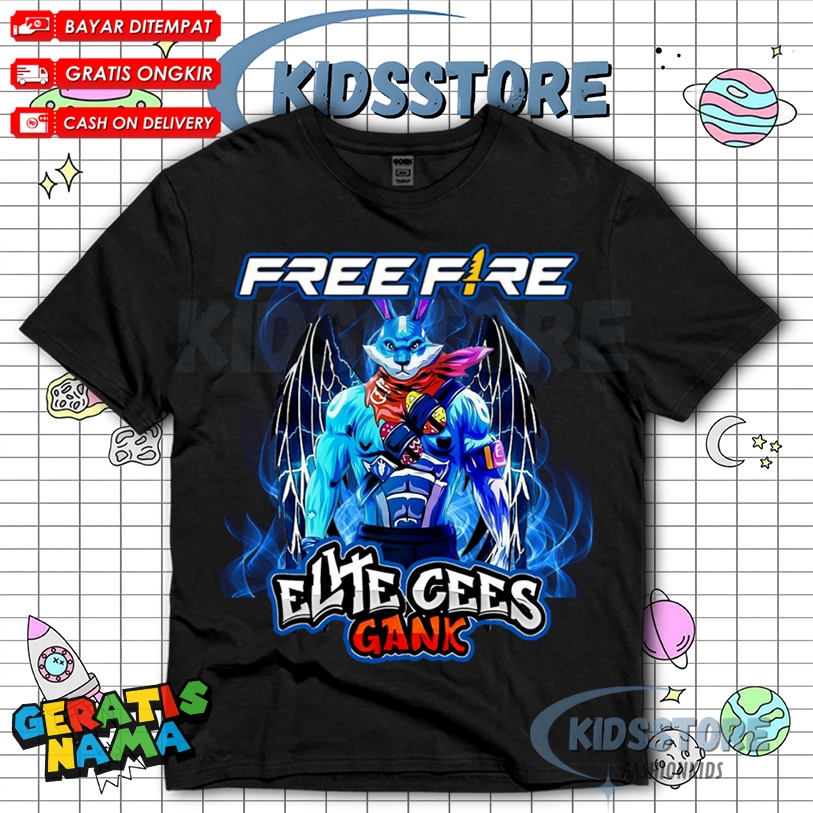 (BISA COD) Kaos Anak FF FREE FIRE BUNDLE KELINCI EVO LEGENDARY RAMADHAN VIRAL   - Baju Anak FF FREE 