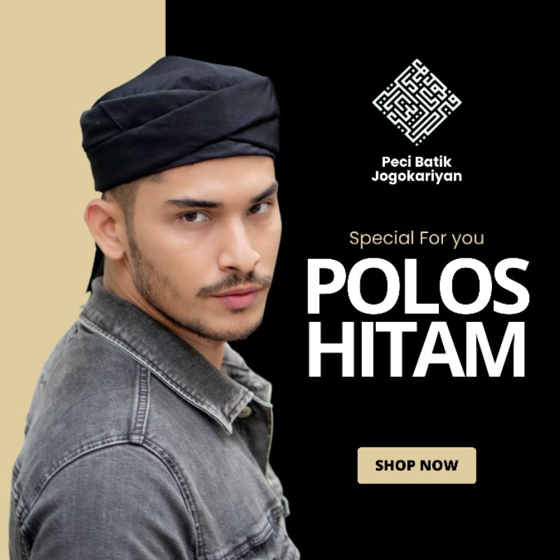 Peci Batik Jogokariyan Motif Polos