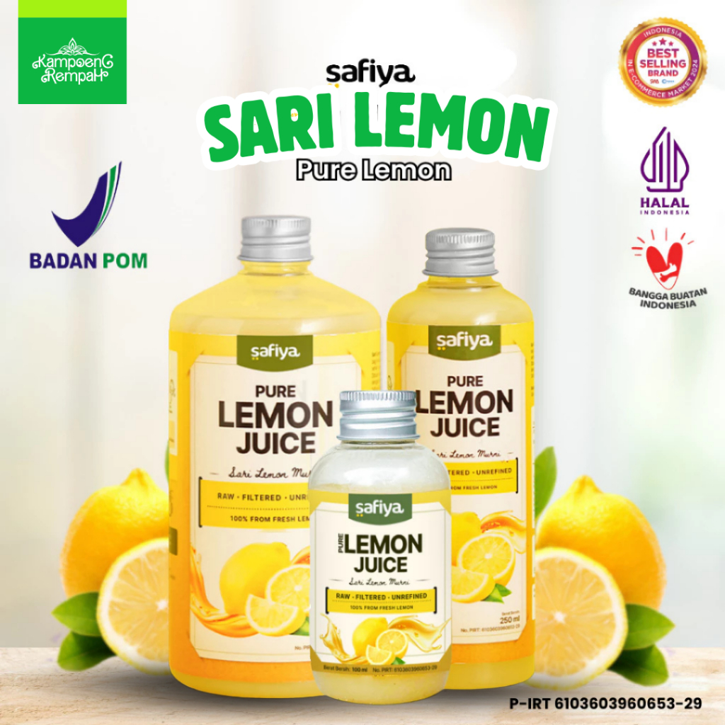 

Safiya Sari Lemon Pure Lemon Fresh 100% Asli