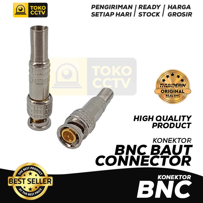 BNC Baut Konektor CCTV, Connector BNC Baut