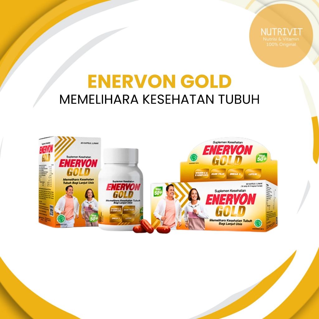 Enervon Gold Kapsul - Multivitamin Khusus Lansia