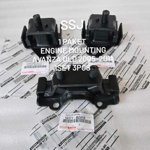PAKET ENGINE MOUNTING AVANZA XENIA OLD LH 1PC RH 1PC TRANS MOUNTING 1PC 1SET 3PC TAHUN 2005-2011