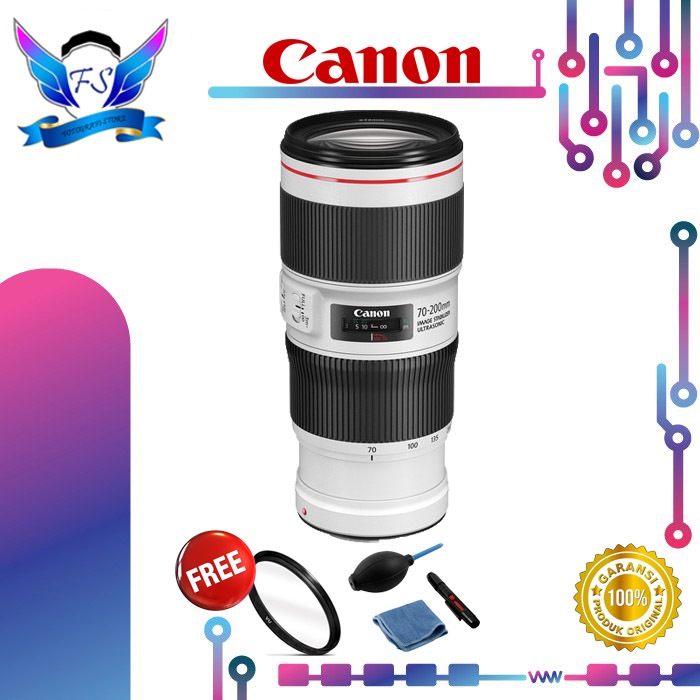 Lensa Canon EF 70-200mm f4L IS II USM