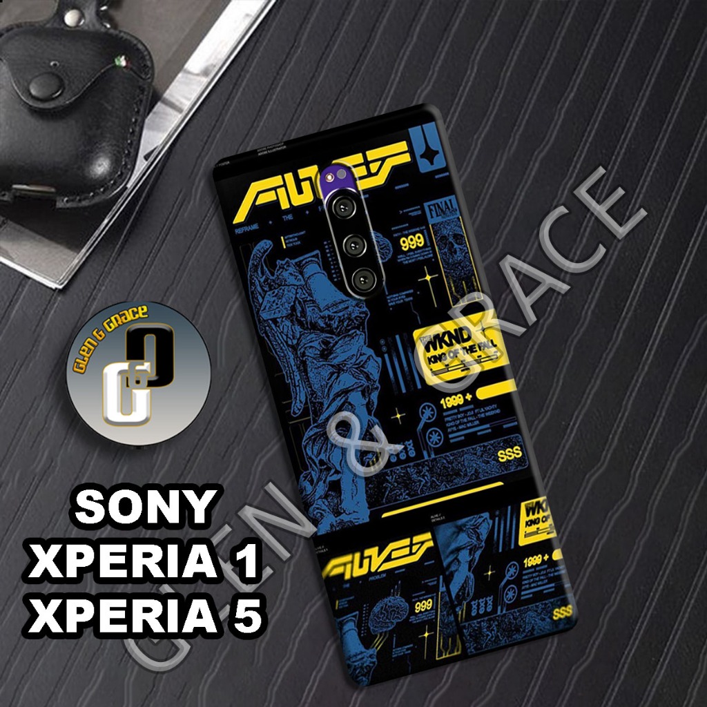 G4 - Case SONY XPERIA 1 - Bahan karet lentur - Motif AESTHETIC - Softcase SONY XPERIA 5 - Silikon le