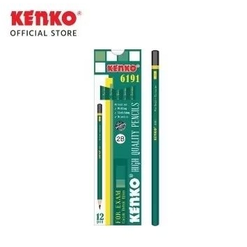 PENSIL 2B KENKO 6191 HIJAU PER 1 PAK 12 PCS