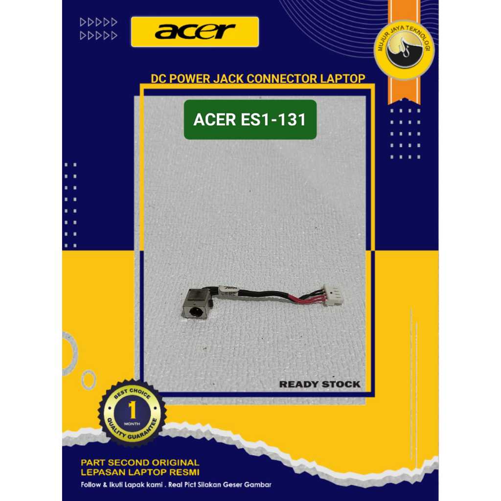DC Power Jack Connector Konektor  Laptop Acer ES1-132 A311-31 A111-31 Original Second Normal