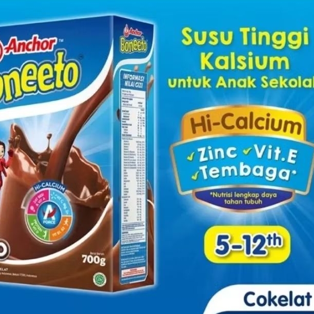 

Boneeto Boneto Susu Bubuk Anak Sekolah Yummy Choco Coklat Cokelat 685g - Nutrisi Pertumbuhan Anak untuk Daya Pikir dan Tubuh Aktif