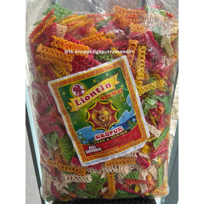 

kerupuk seblak mentah kepang warna krupuk mentah seblak liontin 5kg