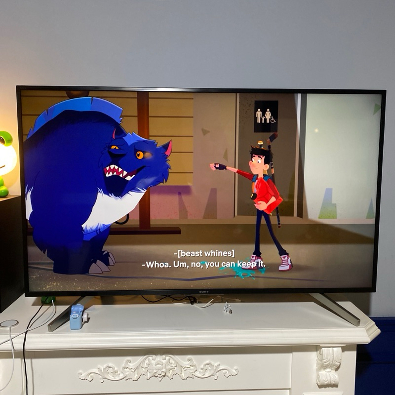 android tv sony bravia 55 inch televisi kondisi mulus