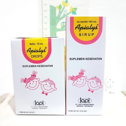 APIALYS SIRUP ANAK ISI 100 ML DAN APIALYS DROP BAYI ISI 10 ML - MEMENUHI KEBUTUHAN VITAMIN PADA ANAK