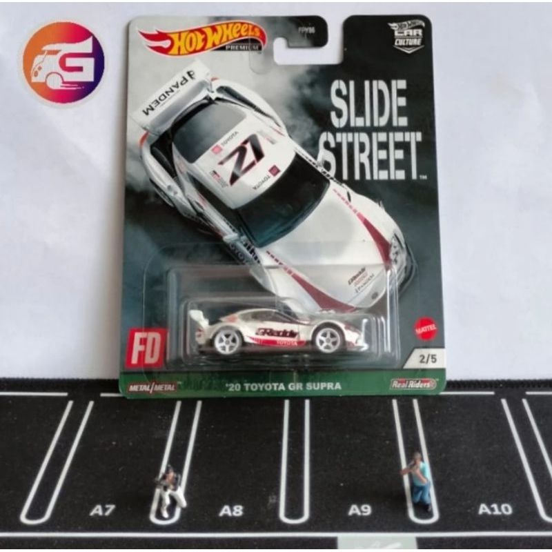Hot wheels premium gr supra slide street