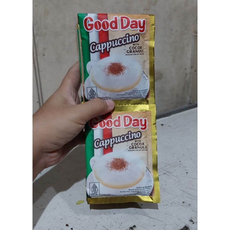 

Good Day Cappucino 25gram Renceng isi 10 sachet