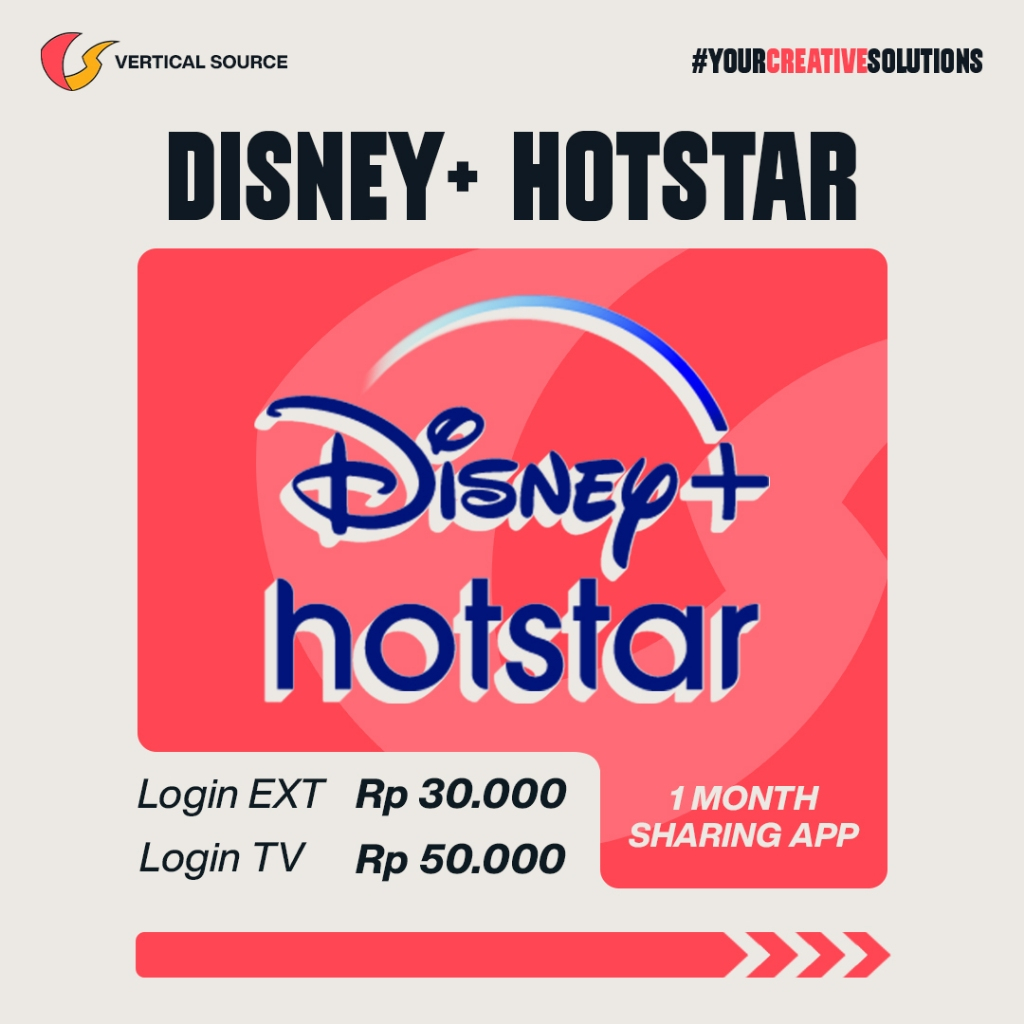 Disney+ Hotstar 1 Bulan (Sharing) – Streaming Film & Serial Tanpa Batas