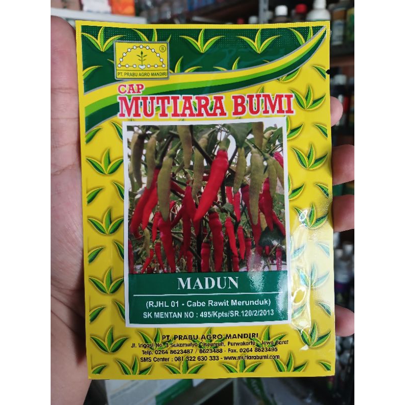 Benih Bibit Cabe Rawit Madun Cap Mutiara Bumi 10 g ⭐⭐⭐⭐⭐