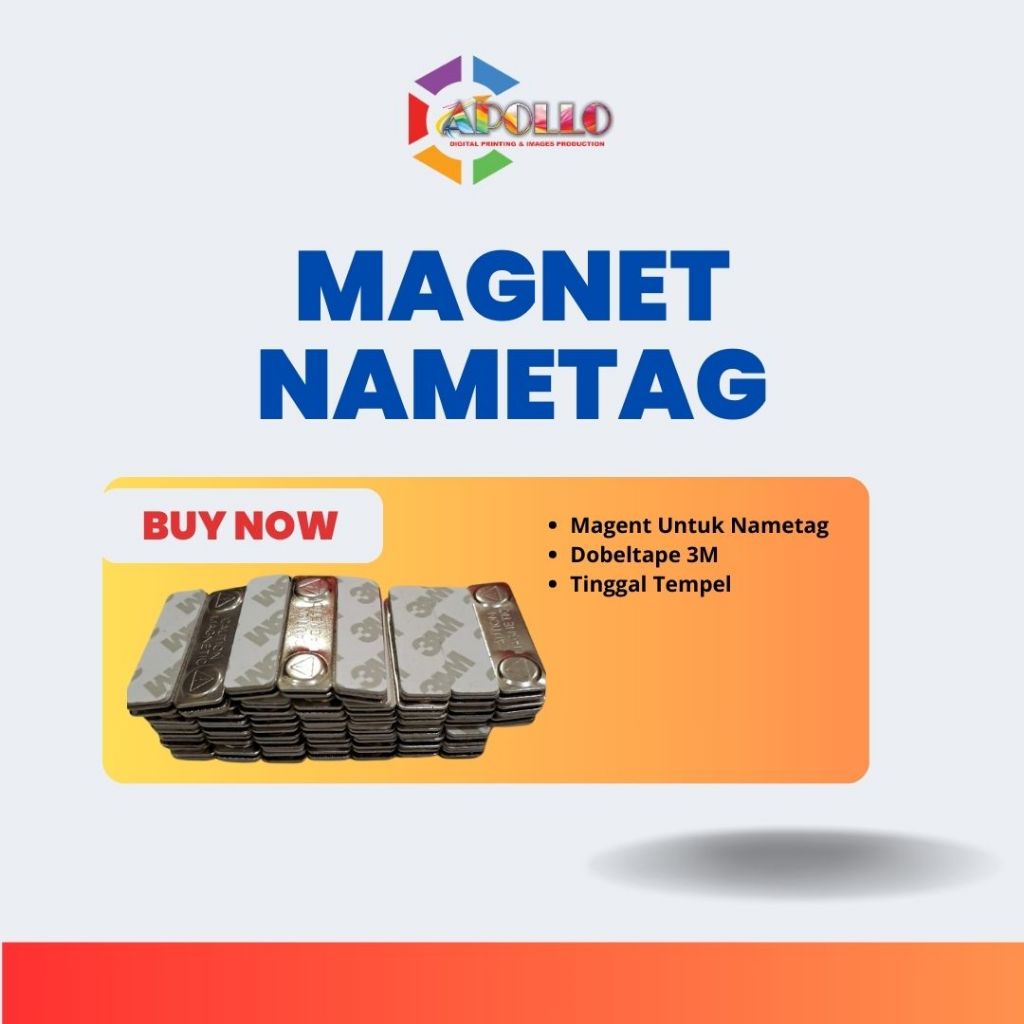 

magnet nametag magnet nama dada 3m