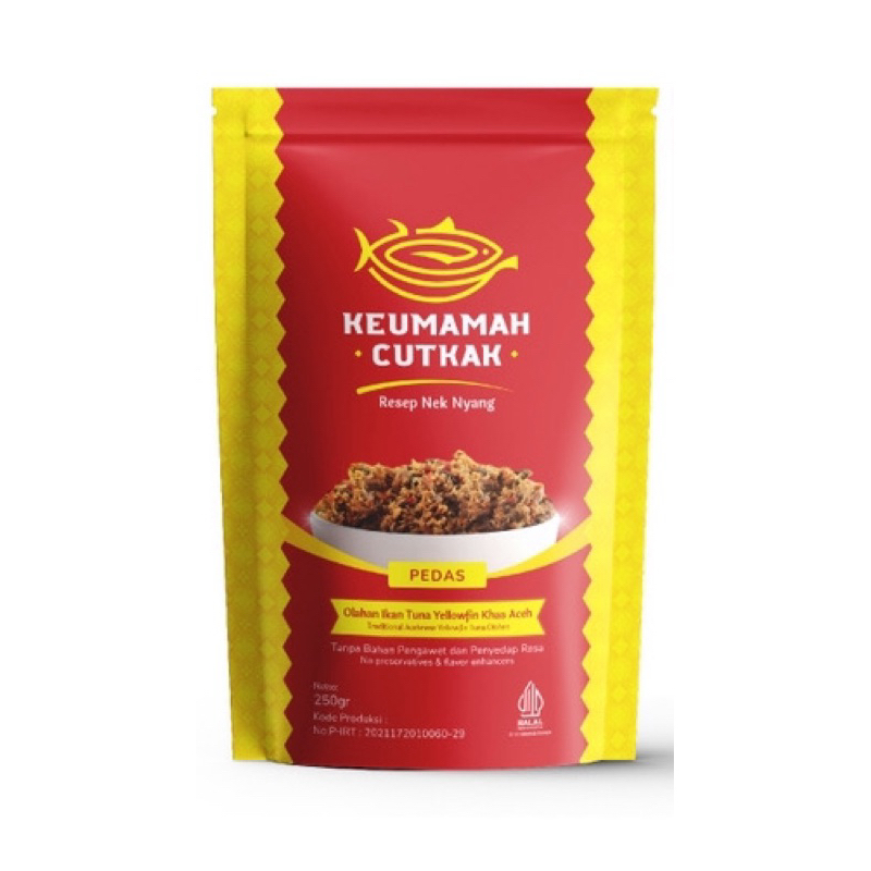 

Keumamah Cutkak pouch 250gr pedas