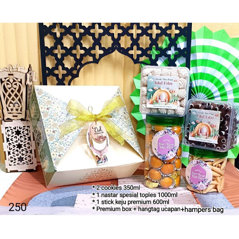 

Hampers Lebaran kue kering Idul Fitri / parcel Lebaran makanan / Lebaran Haji / Idul Adha / cookies / hantaran / hadiah / bingkisan