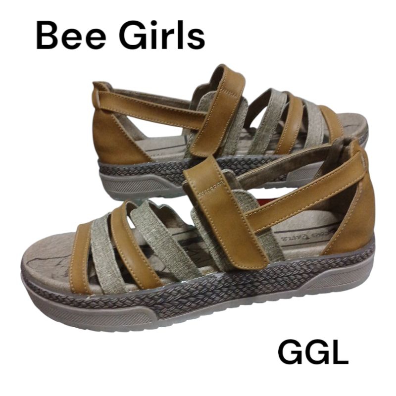 Sepatu Sandal Wedges casual wanita kekinian original BEE GIRLS GGL