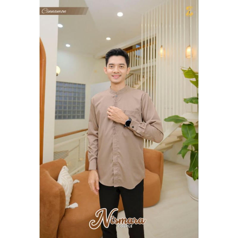 KOKO PANJANG BAHAN KATUN BORDIR COKLAT MOCCA CAKEP