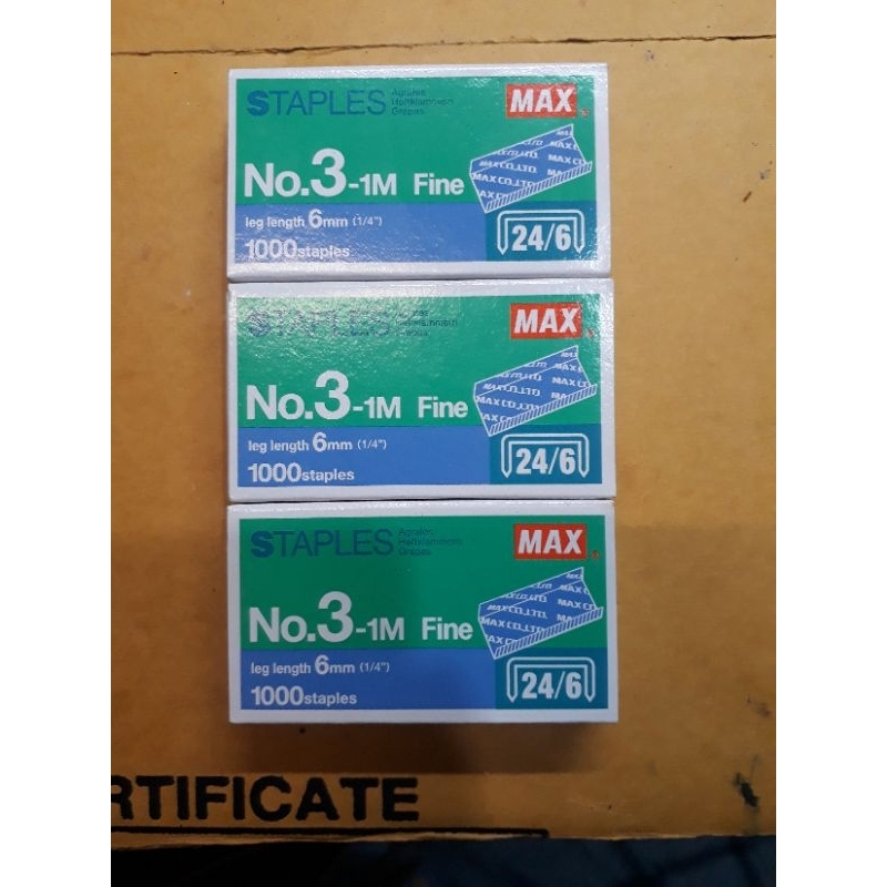 

ISI STAPLES MAX NO.3-UM uk (24/6) 1000staples
