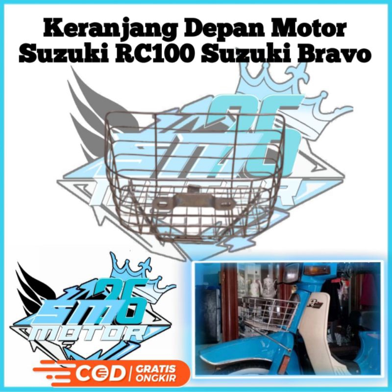 keranjang depan motor suzuki RC80 RC100 suzuki bravo