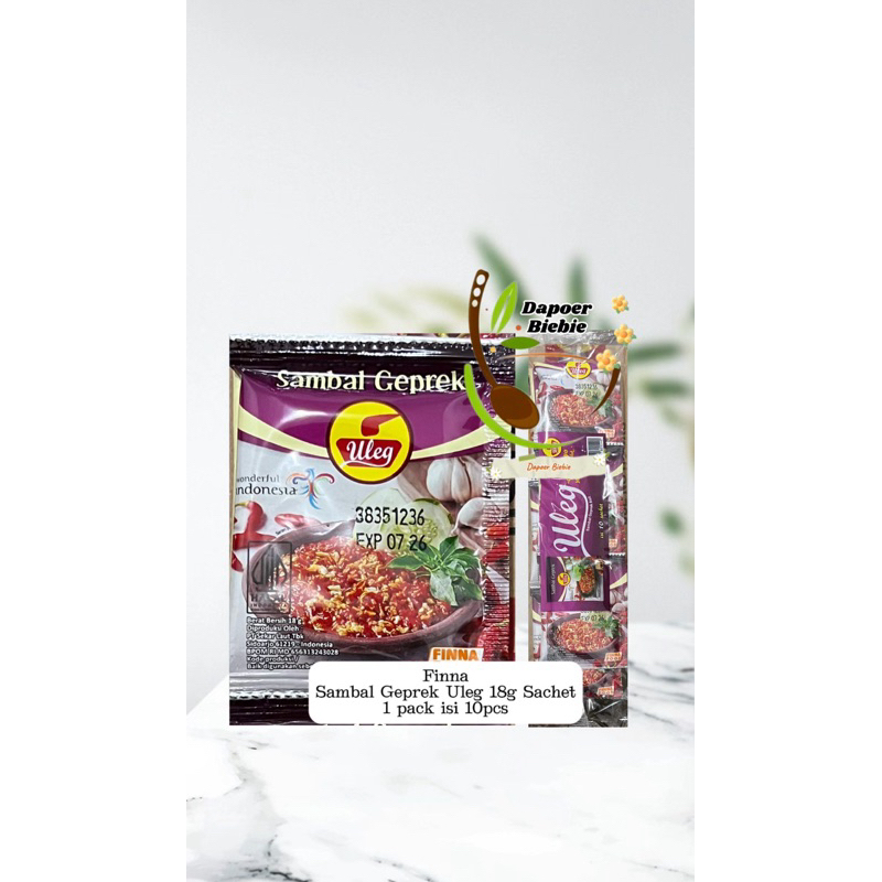 

FINNA Sambal Geprek Uleg Sachet isi 10pcs