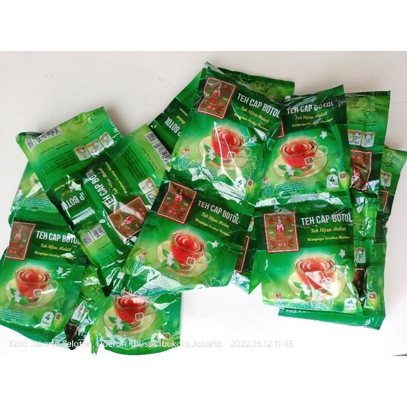 

Teh botol clup 5 renceng 50 sachet