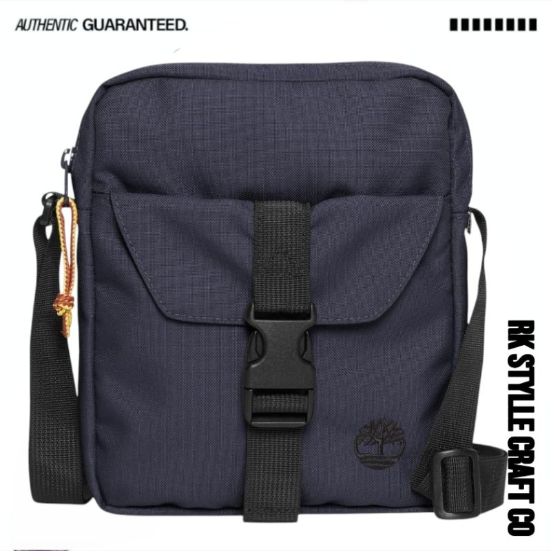 Tas Selempang | Tas Bahu | Tas Timberland Thayer TFO Heritage Crossbody Navy 100%Original