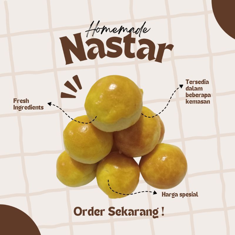 

Kue Kering Lebaran Nastar Klasik Kemasan Toples Tabung 600ml