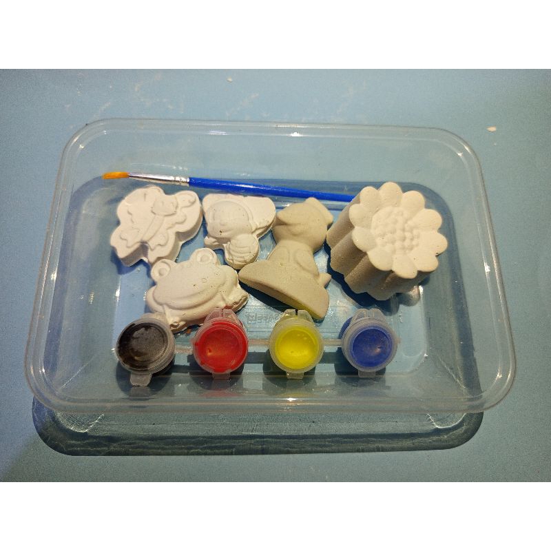 

mewarnai gypsum mainan edukasi anak tema random