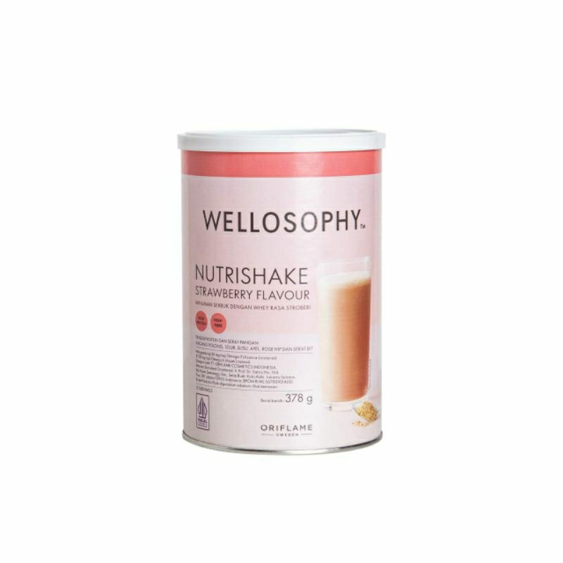 

wellosophy nutrishake strawberry flavour/minuman sehat bernutrisi