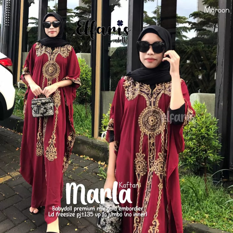 MARLA MARLYN KAFTAN Bordir Premium