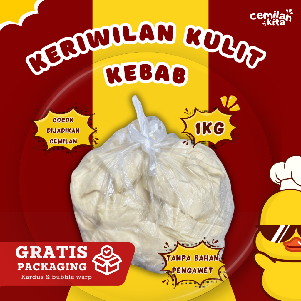 

Keriwilan Kulit Kebab - Irisan Kulit kebab gurih