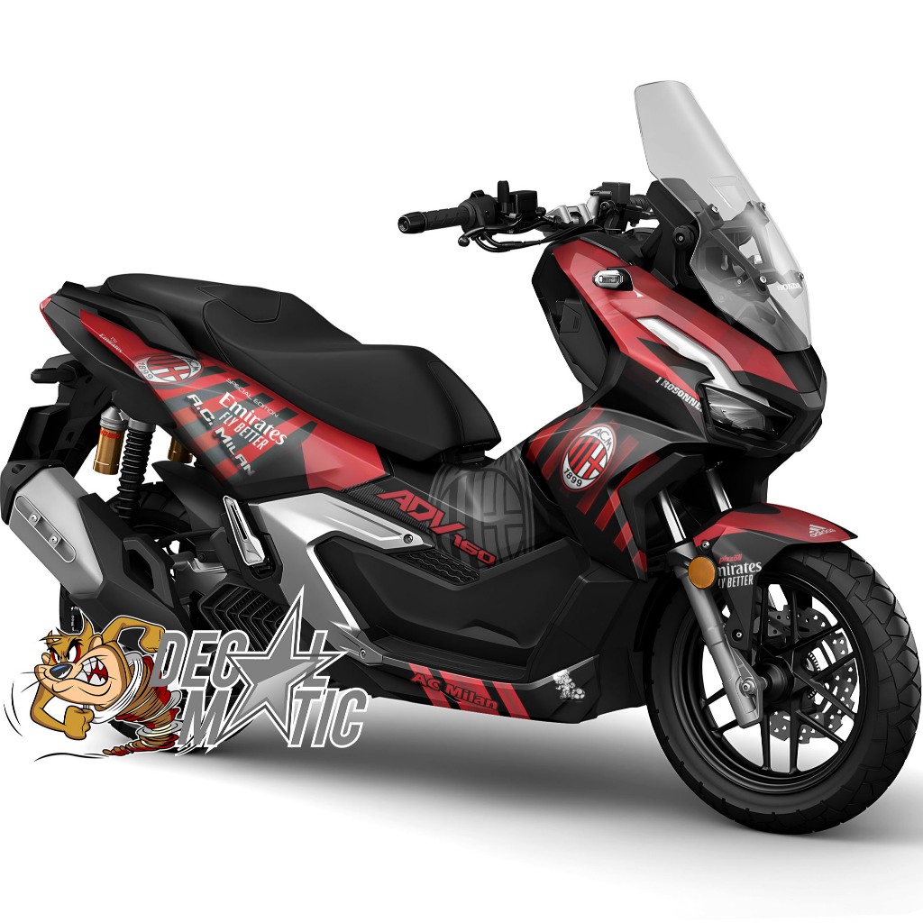 Decal Stiker Full Body Motor honda ADV 150 ADV 160 ABS non ABS ac milan