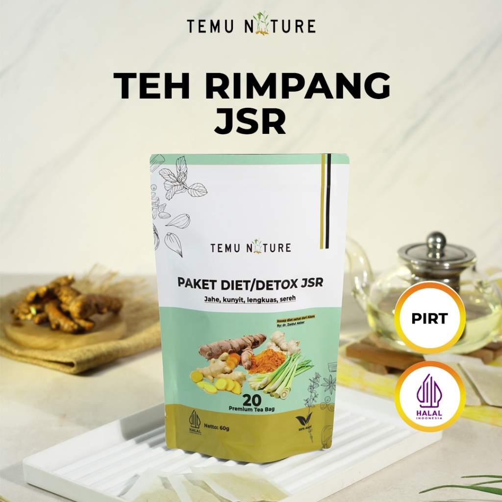 

Teh Rimpang Temu Nature| Minuman Instan Rempah JSR | Teh Diet Detox | Teh Kunyit Jahe Serai Lengkuas