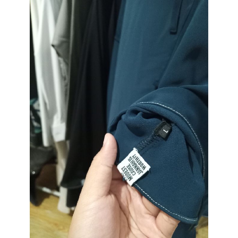 preloved FK AM elmadina abaya dark teal