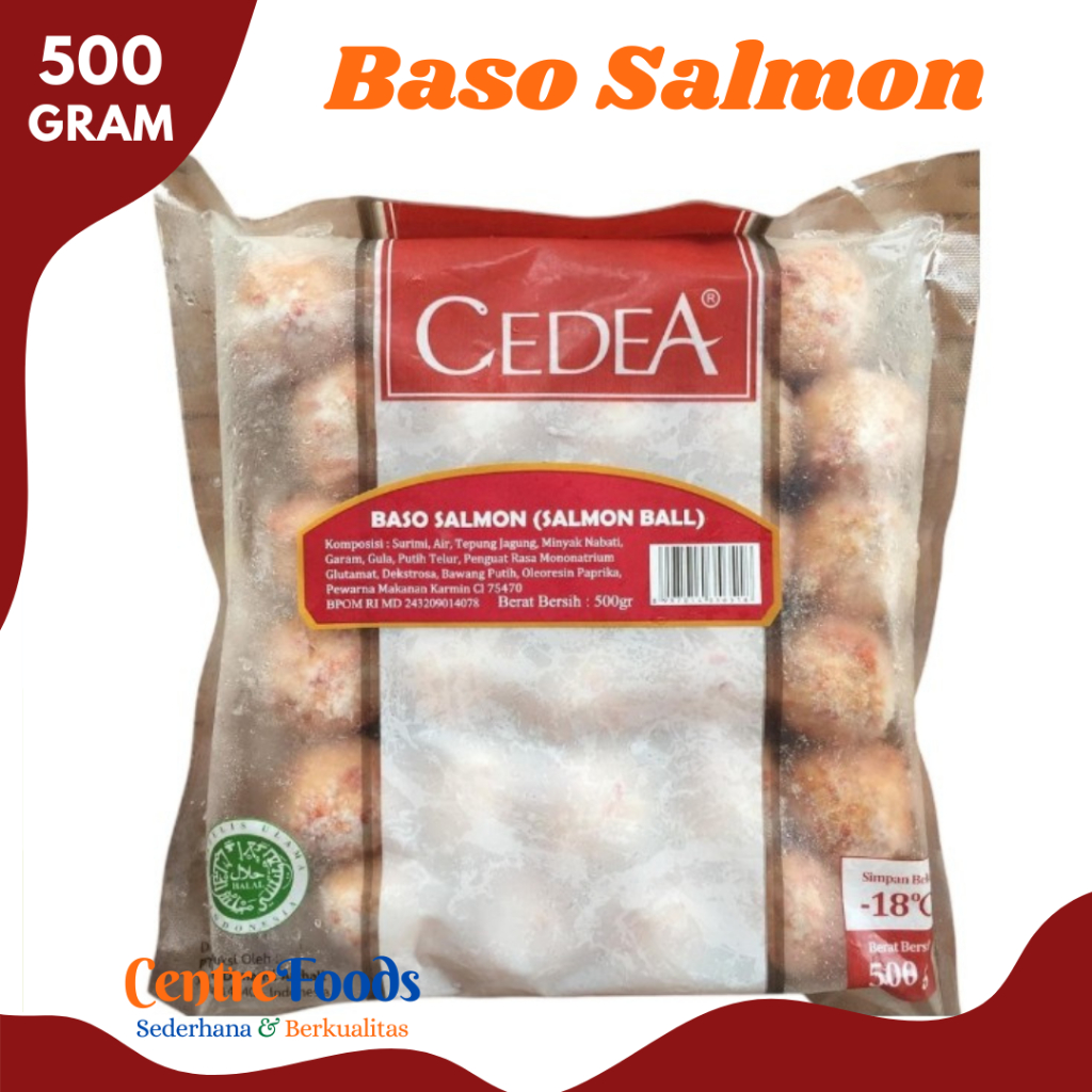 

CEDEA BASO Salmon - Bakso Salmon Ball Cedea Fresh | Size 500gr [ Harga Per BKS ]