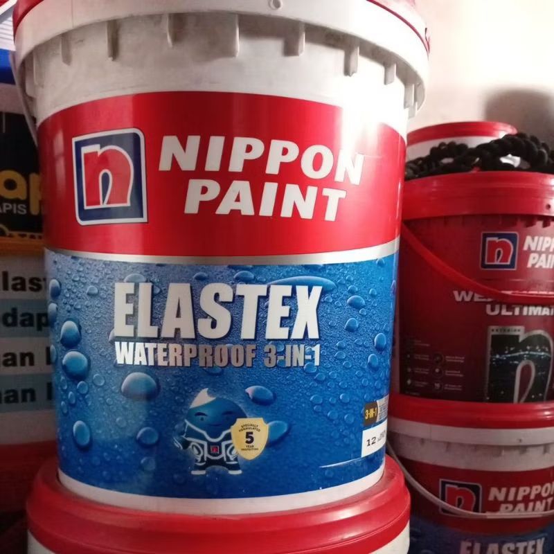 Nippon Elastex Cat Waterproofing 3in1 uk 20kg PAIL Cat tembok anti bocor