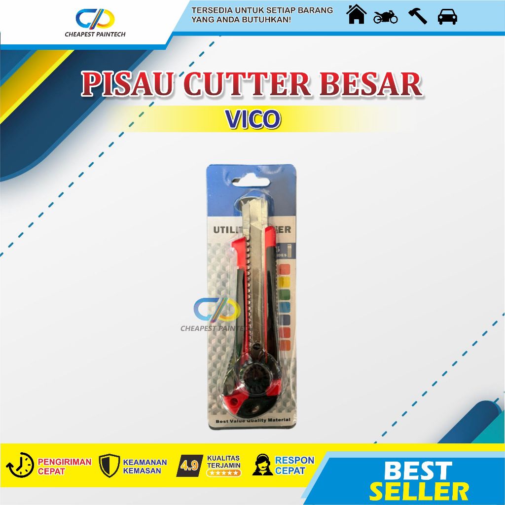 

Pisau Cutter VICO Besar Putar Ujung