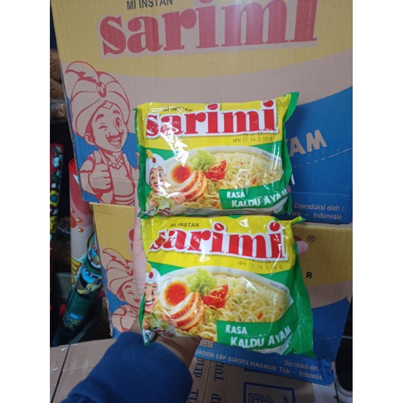 

Mie instan kuah Sarimi Rasa Kaldu ayam 1 dus / karton isi 40 bungkus