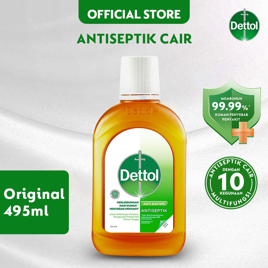 DETTOL Antiseptik Dettol / Cairan Antiseptik Dettol / Dettol Cair - 495 ml