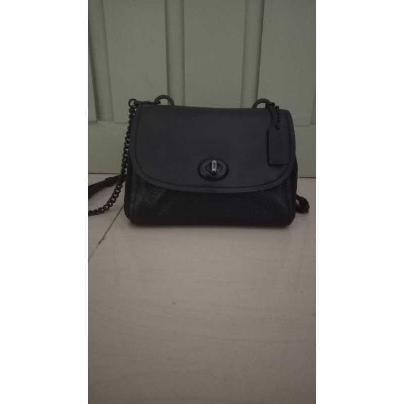 coach faye black coc hitam preloved pl second bekas seken