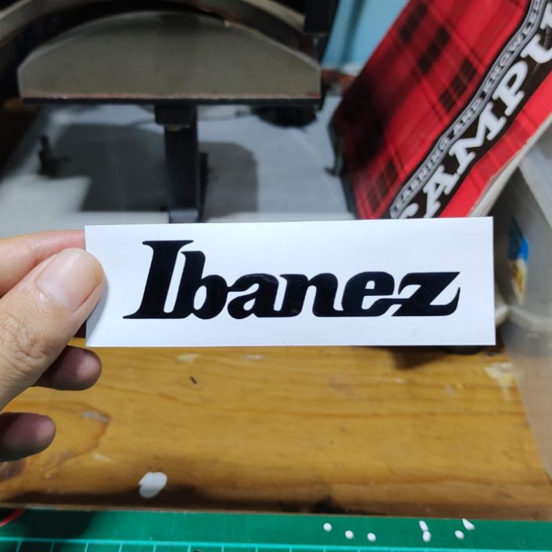stiker Ibanez sticker cutting musik keren