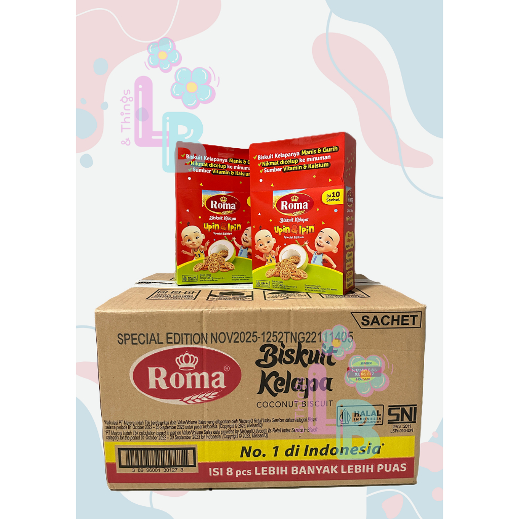 

[JUALC CEPAT] ROMA BISKUIT KELAPA SACHET UPIN IPIN @36GR