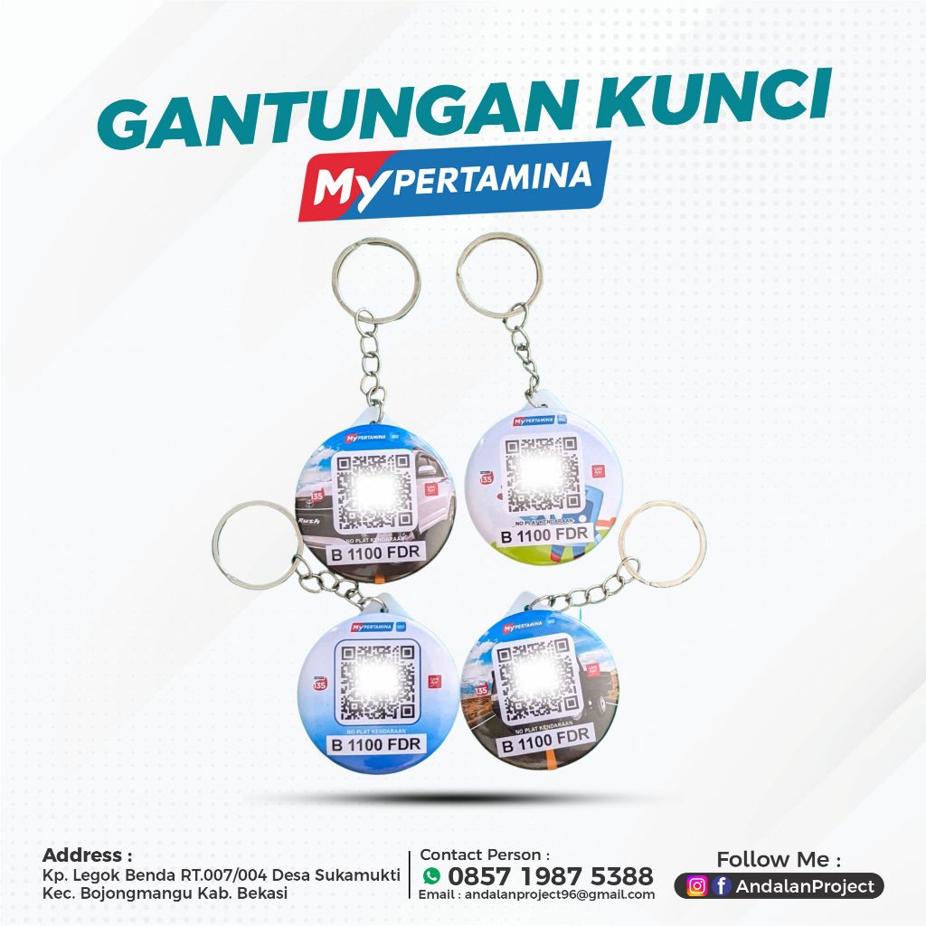 Gantungan Kunci My Pertamina | Barcode My Pertamina