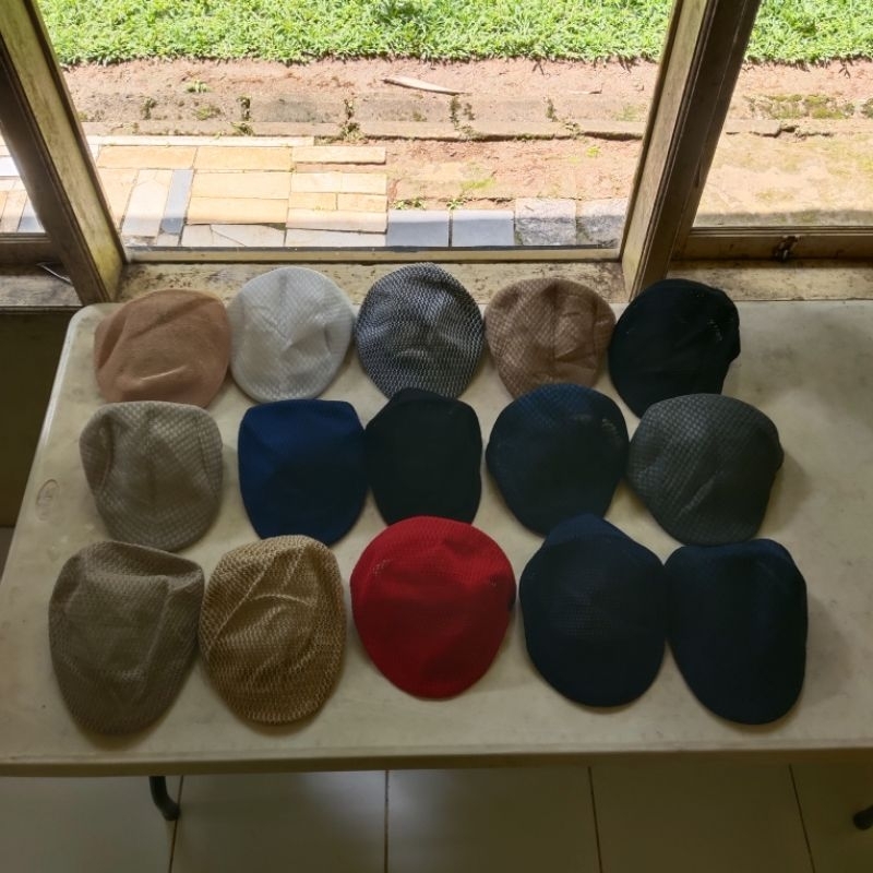 Topi Copet / Flat Cap / Topi Seniman Jaring