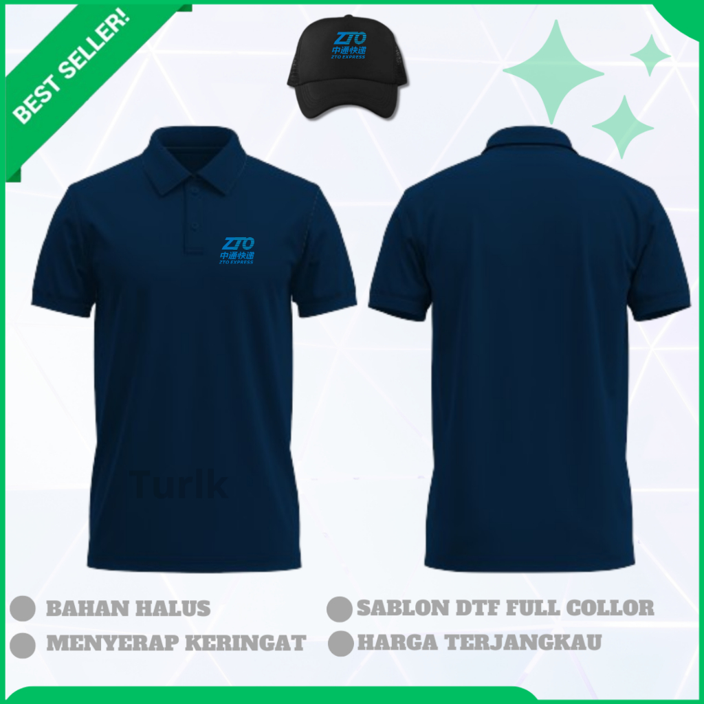 Baju ZTO Express Poloshirt ZTO EXpress Custom