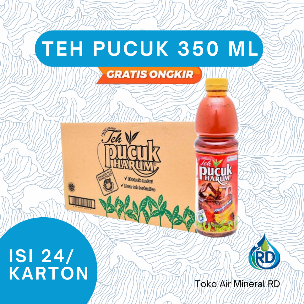 

RD - TEH PUCUK Botol 350 ML 1 Dus - Isi 24 x 350 ML - Minuman Kemasan Manis